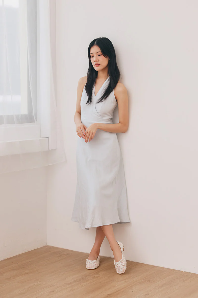 Avalyn Floral Mesh Flats in White - Image 2