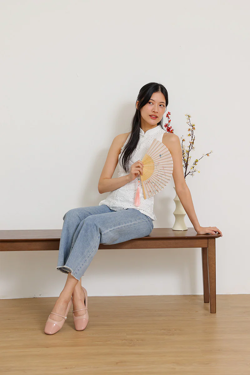 Averra Pearl Cloud Flats in Nude Pink - Image 6