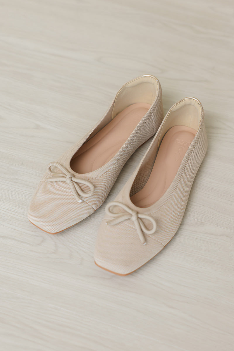 Balleta Cloud Flyknit Flats in Beige - Image 6