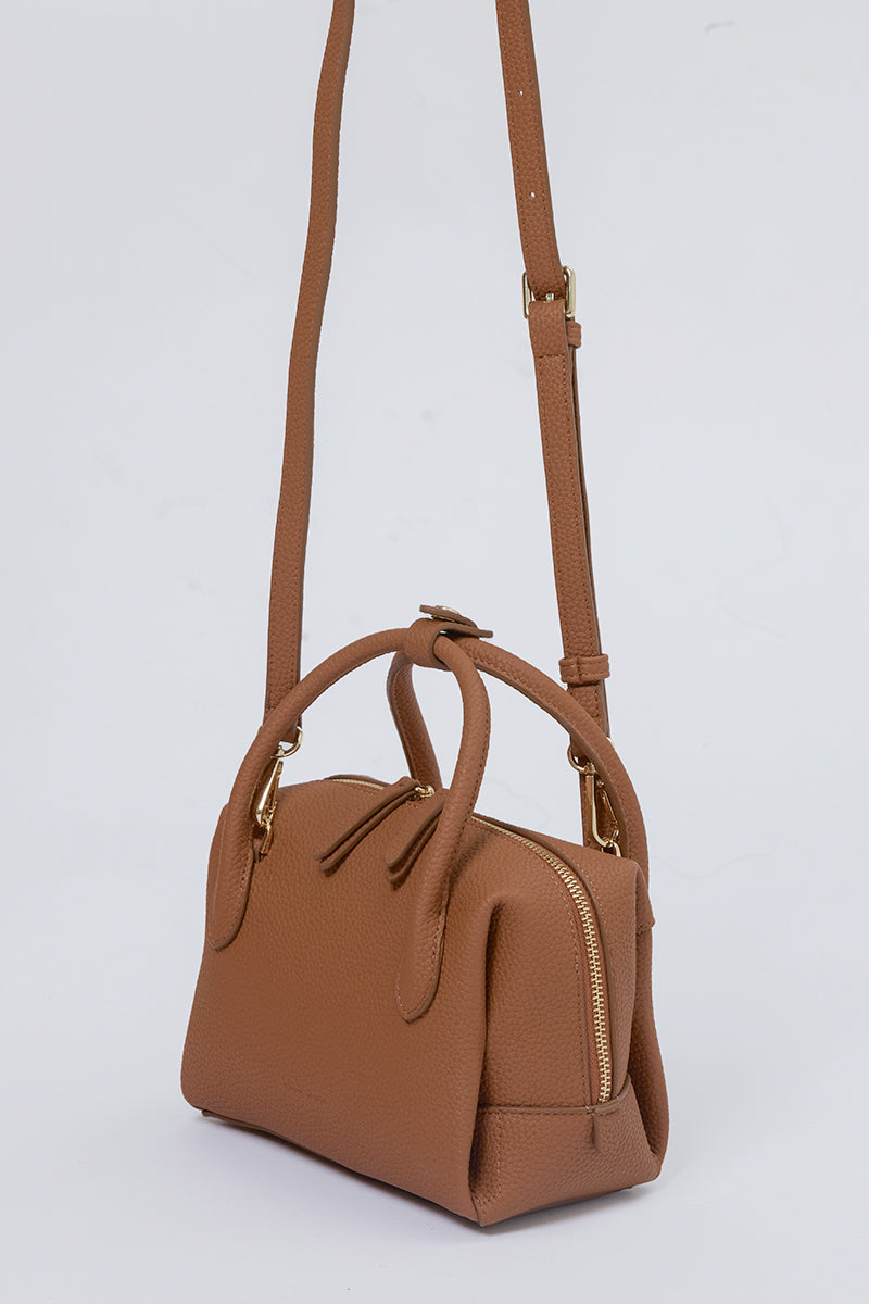 Boston Bowling Bag in Camel - Image 4