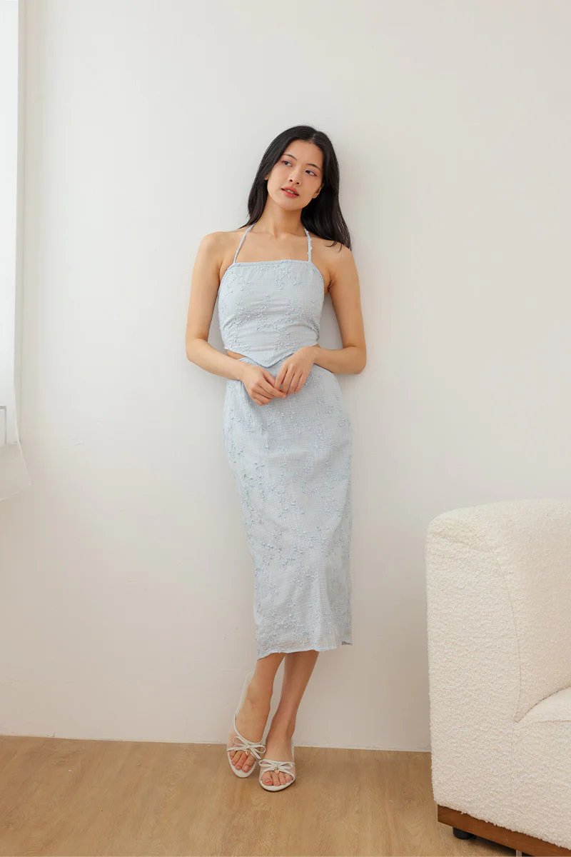 Calyra Charmé Mesh Cloud Heels in Cream Waterproof Satin - Image 2