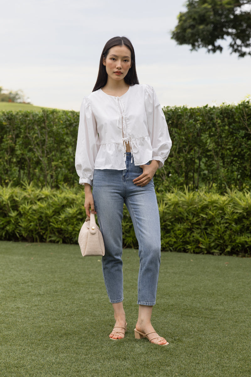 Calyx Strappy Block Heels in Nude