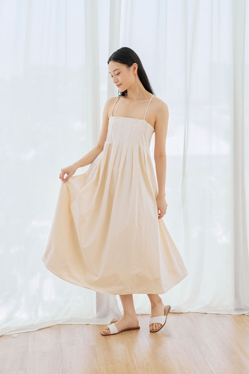 Chantal Irregular Strap Cloud Sliders in Caffe Latte - Image 3