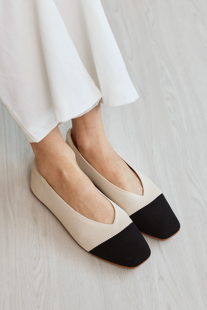 Coco Cloud Flyknit Flats in Cream - Image 4