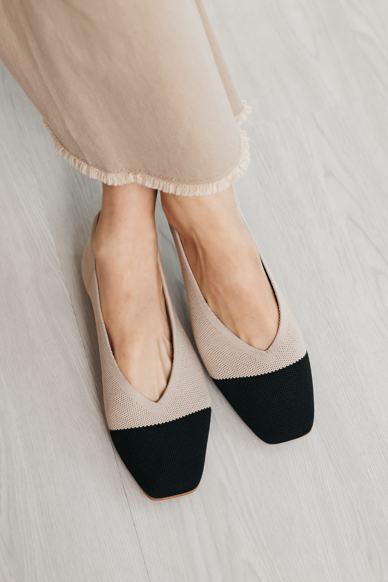 Coco Cloud Flyknit Flats in Nude - Image 3