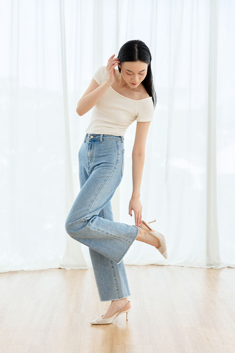 Deiji Flyknit Slingback Heels in White Contrast - Image 3