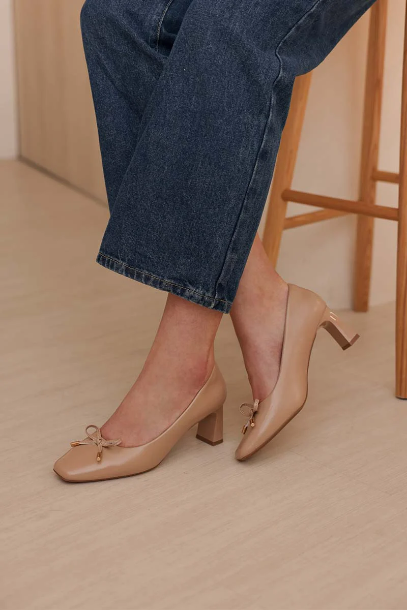 Drae Cloud Ballet Heels in Nude - Image 4