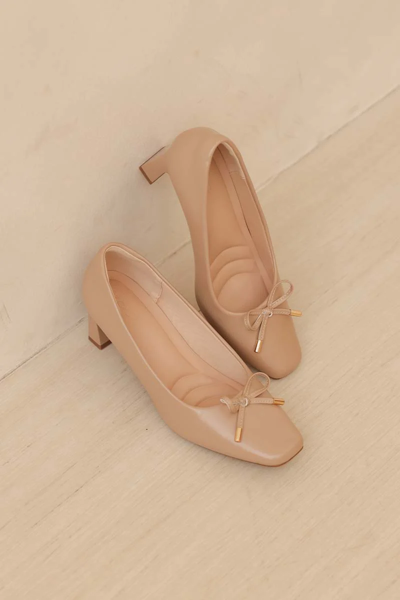 Drae Cloud Ballet Heels in Nude - Image 6