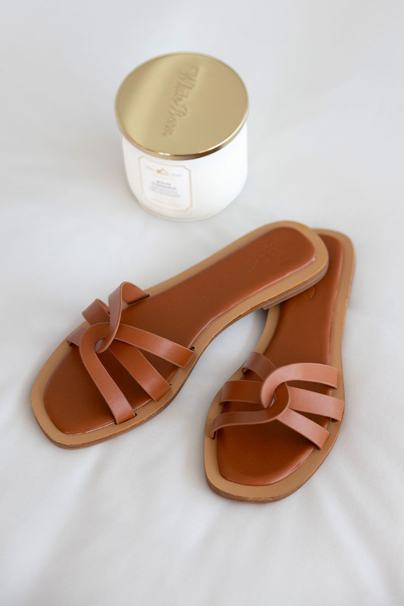 Elyna Interlocking Sliders in Brown - Image 6