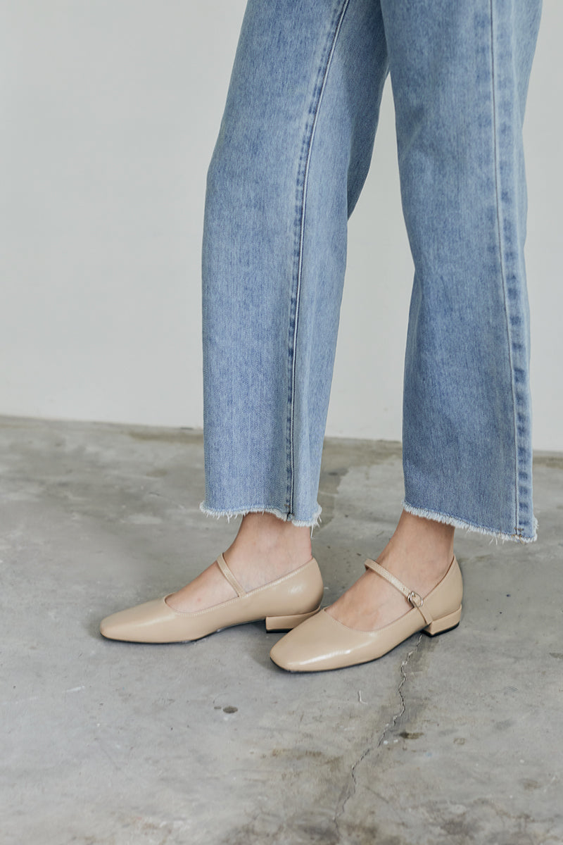 Emica Maryjane Flats in Nude - Image 3