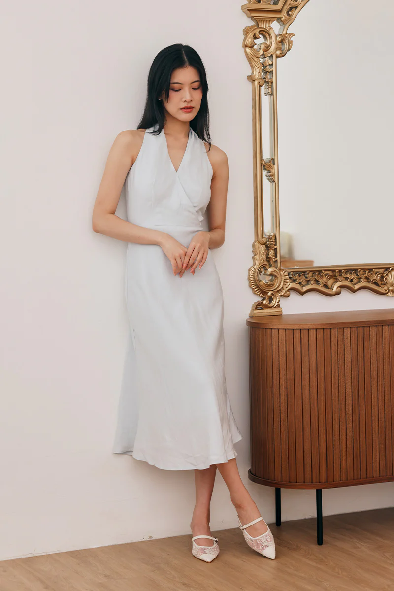 Eve Embroidered Kitten Heels in Cream - Image 6
