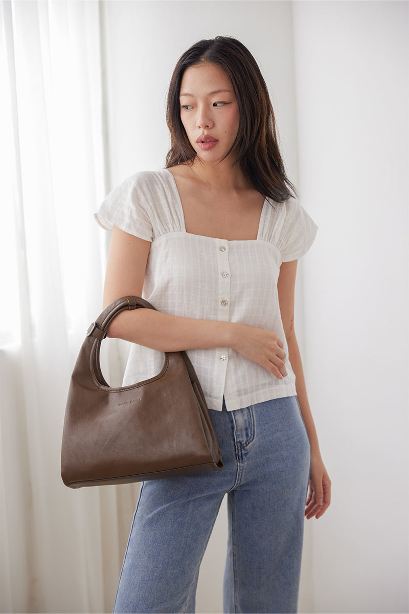 Fuji Small Hobo Bag in Earth - Image 3