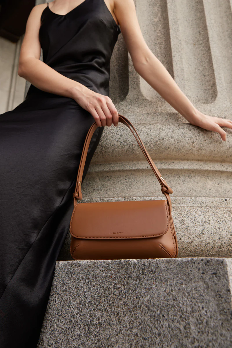 Gallery Box Bag in Camel - Image 2
