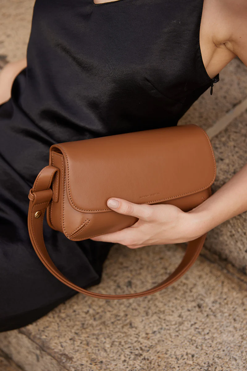 Gallery Box Bag in Camel - Image 4