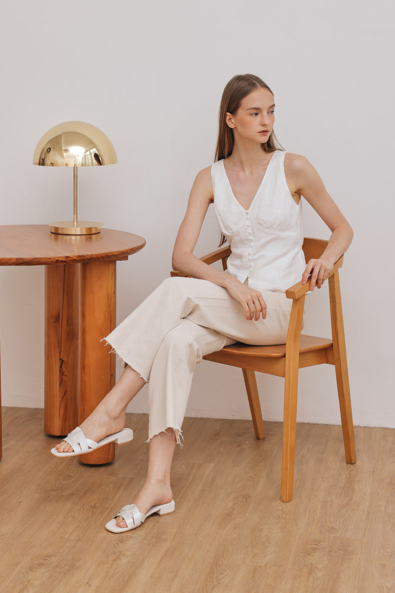 Giselle Interlocking Sliders in Cream Frost - Image 3