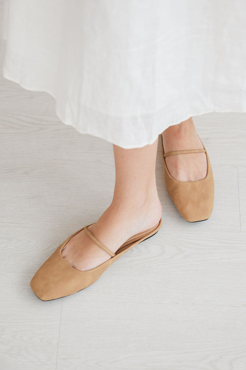 Greyer Slip-on Mule in Toffee Waterproof Suede - Image 7