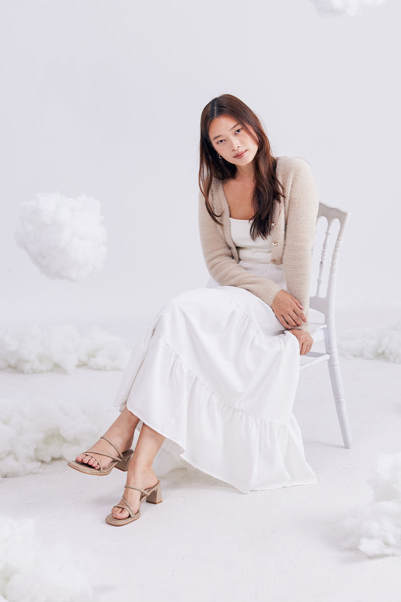 Haruna Strappy Cloud Heels in Taupe - Image 4