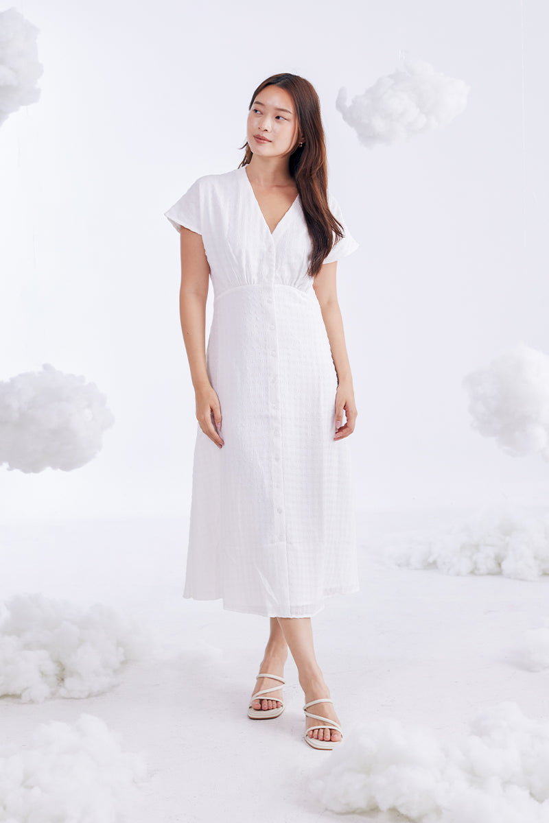 Haruna Strappy Cloud Heels in Waterproof Linen - Image 4