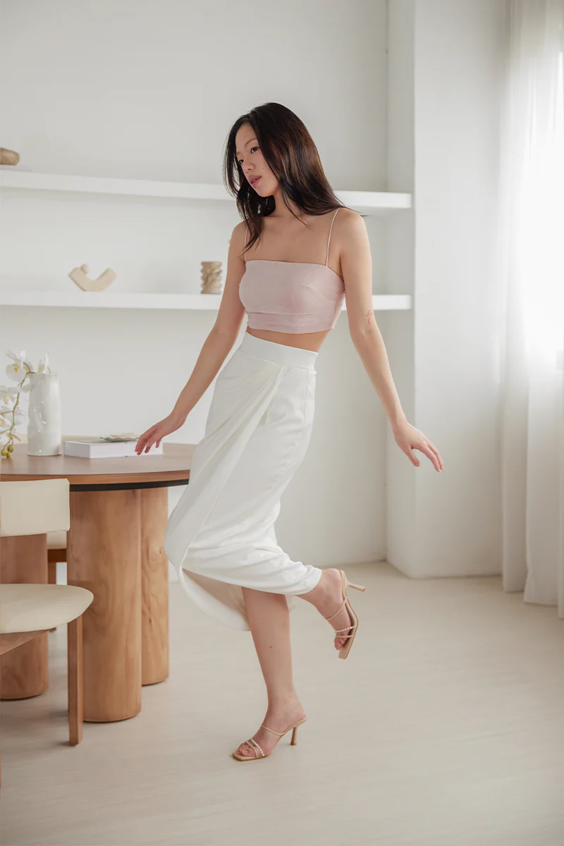Henesey Pearl Strappy Heels in Nude - Image 3