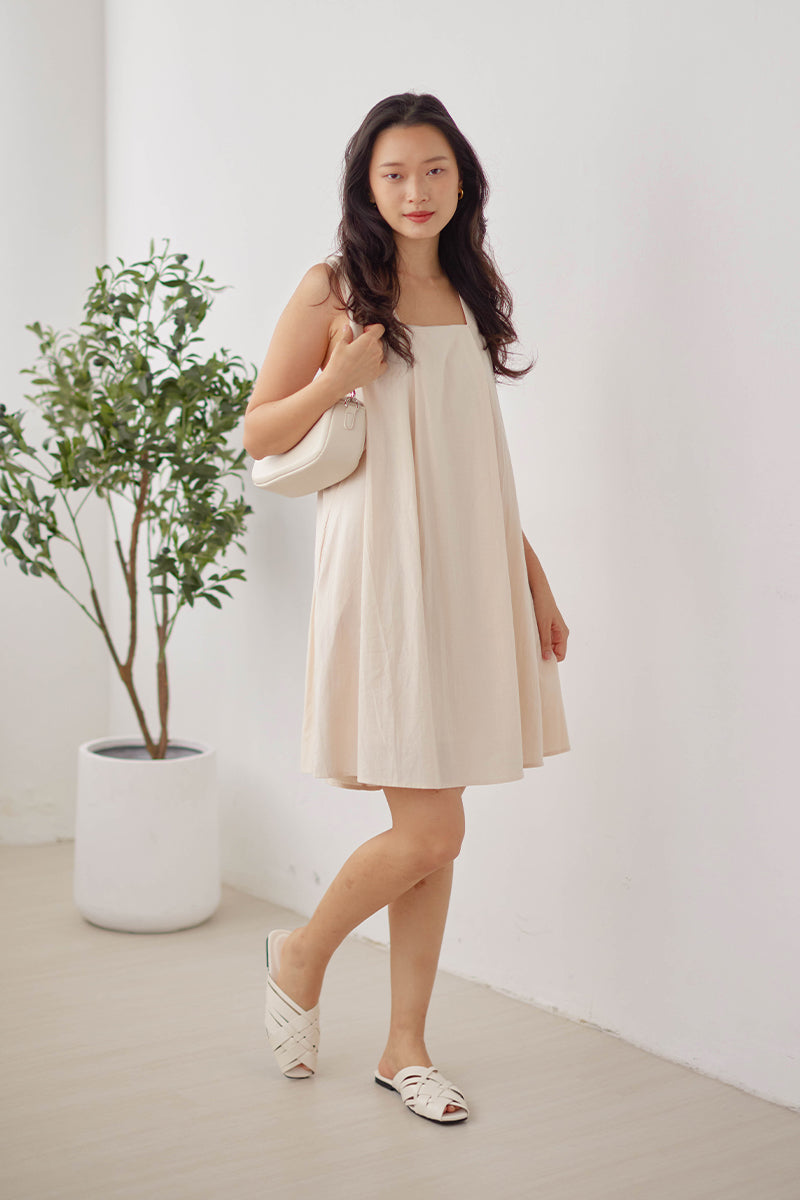 Hexa Weaved Mules in Cream - Image 3