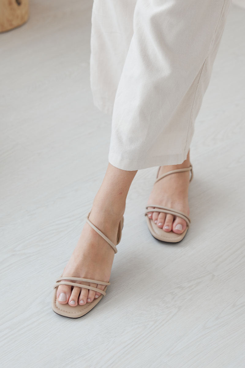 Jamie Cloud Sandals in Beige - Image 2