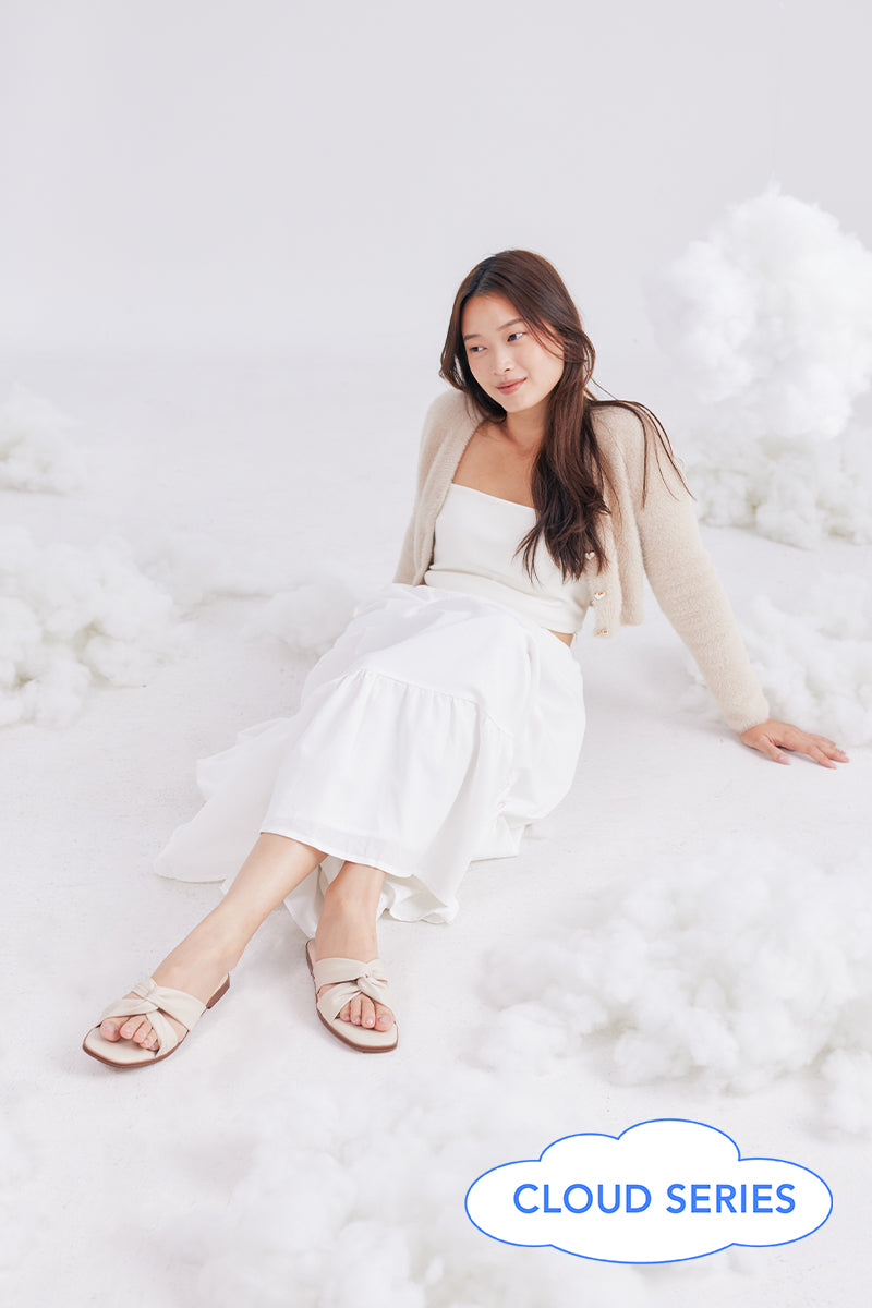 Jessa Cloud Sliders in Pale Nude - Image 2