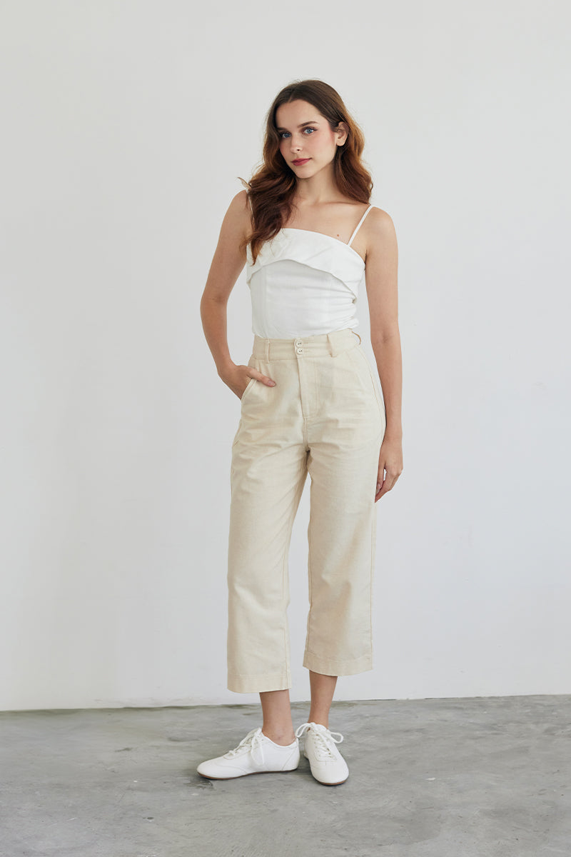 Kennedy Pebbled Sneakers in White - Image 4