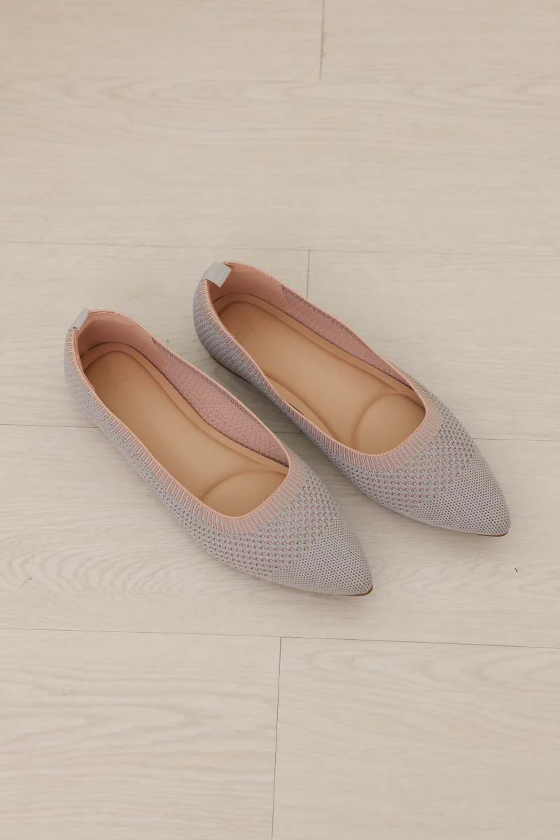 Koral Flyknit Flats in Dusty Blue and Pink - Image 4