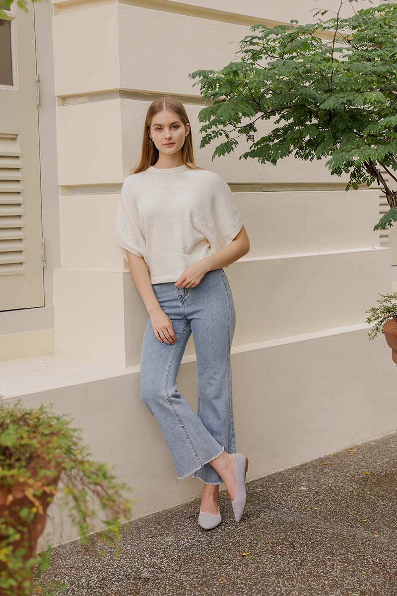 Koral Flyknit Flats in Dusty Blue and Pink - Image 7