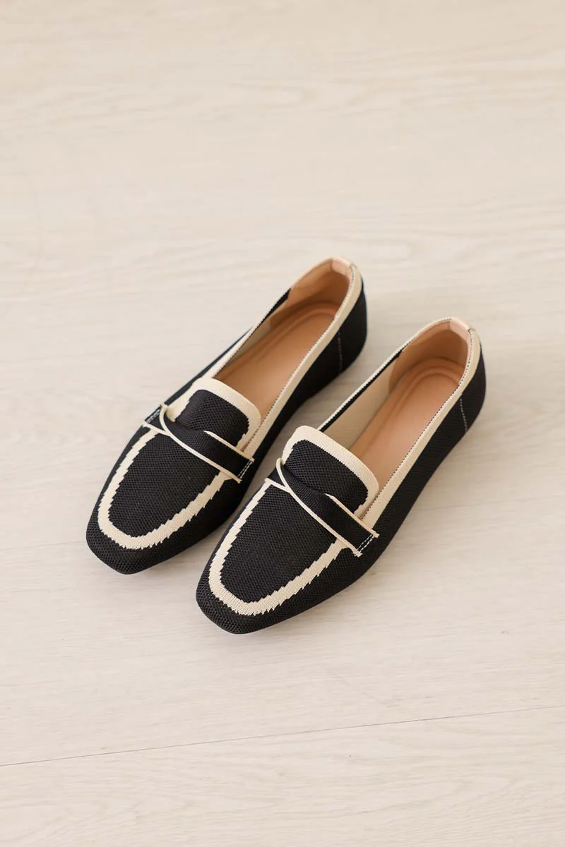 Kynn Flyknit Loafers in Contrast Black - Image 4