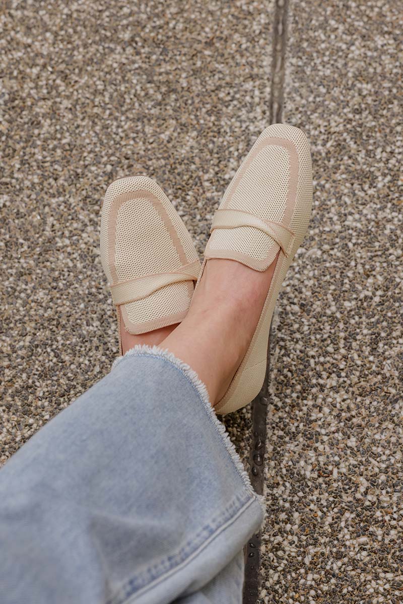 Kynn Flyknit Loafers in Nude - Image 7
