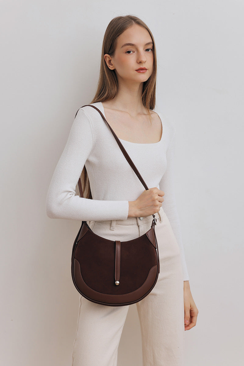 Lisbon Shoulder Bag in Cocoa Brick - Image 3