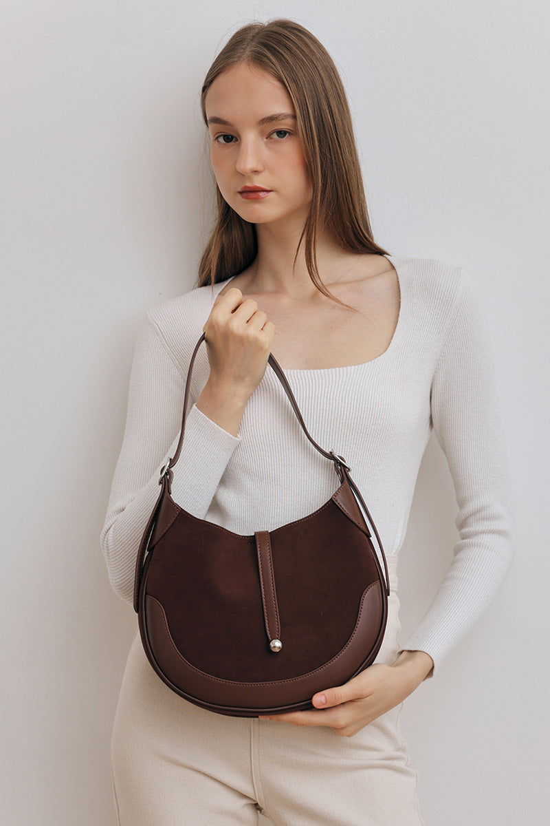 Lisbon Shoulder Bag in Cocoa Brick - Image 4
