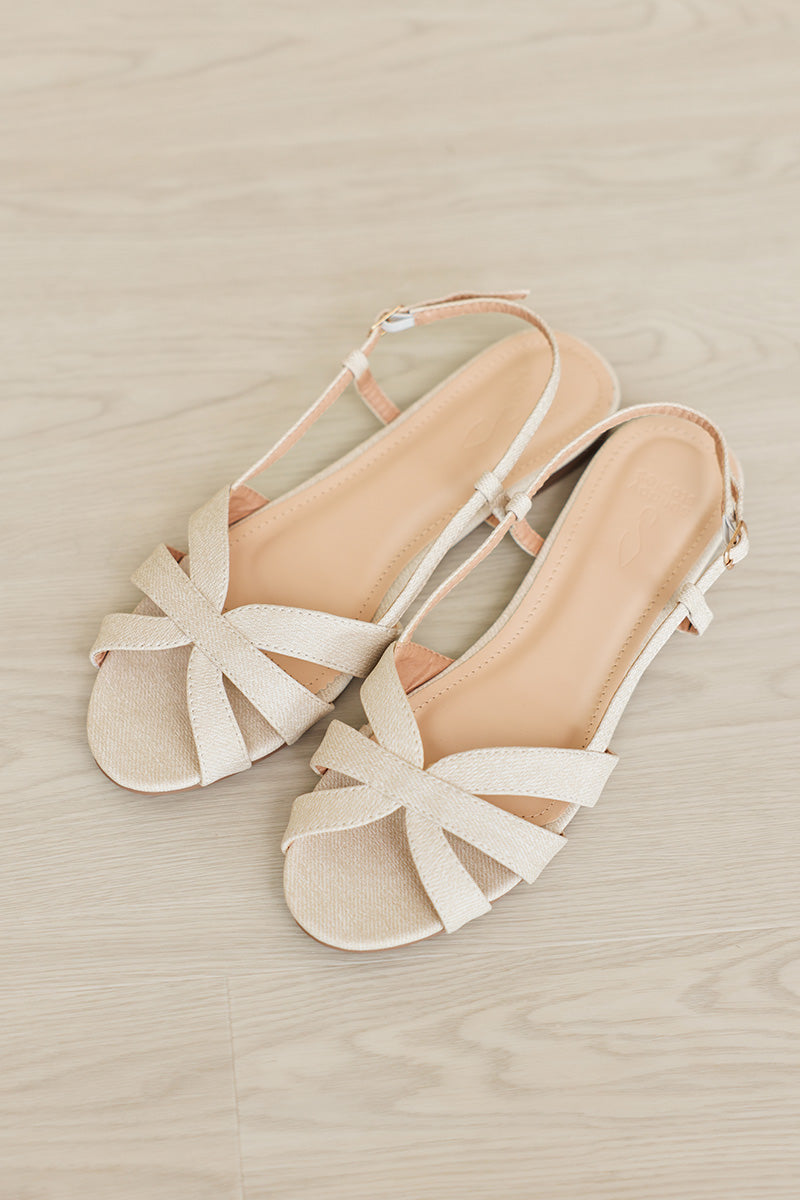 Lovi Interlocking Sandals in Waterproof Linen - Image 4