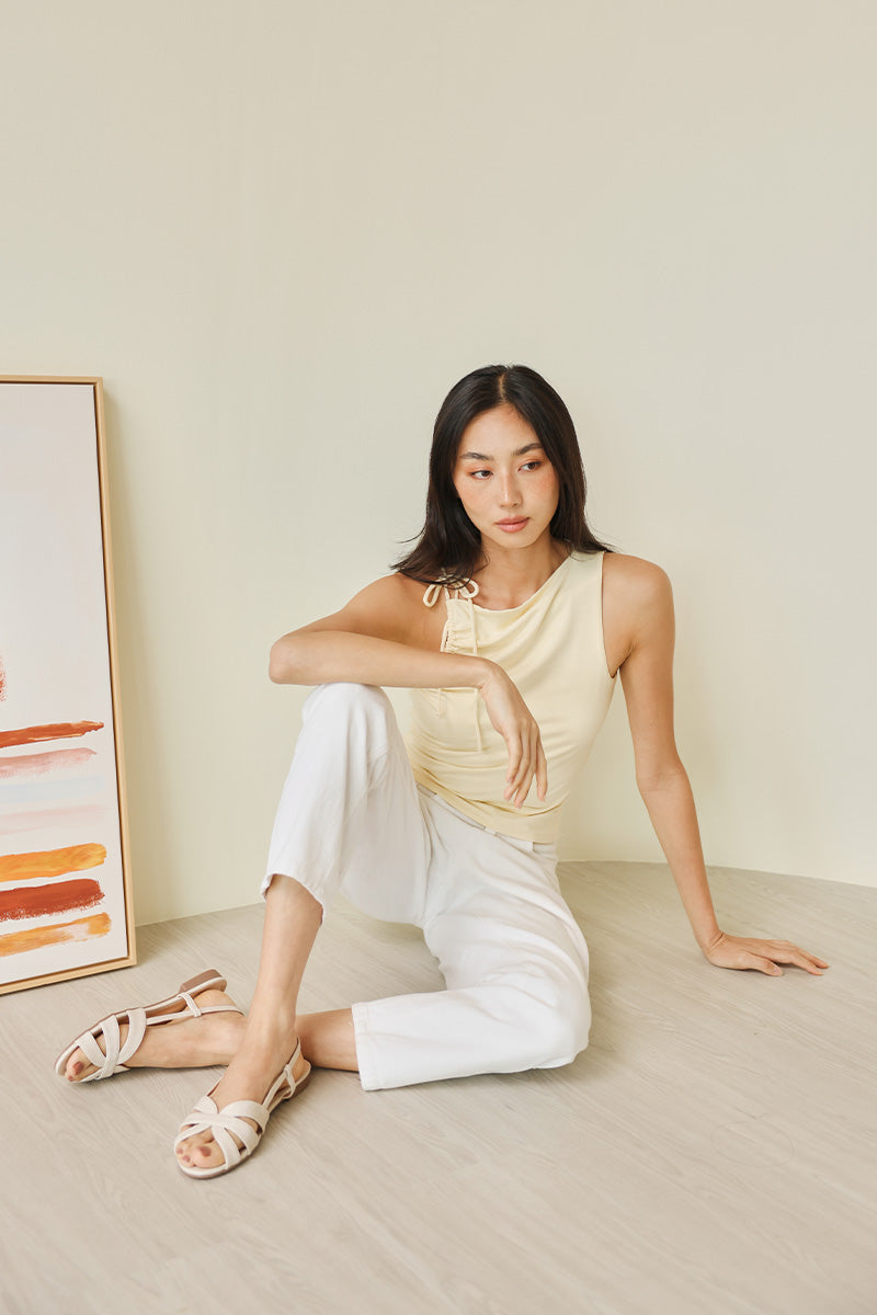 Lovi Interlocking Sandals in Waterproof Linen - Image 5