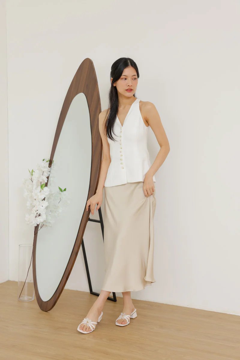 Magnolia Block Heels in Cream - Image 2