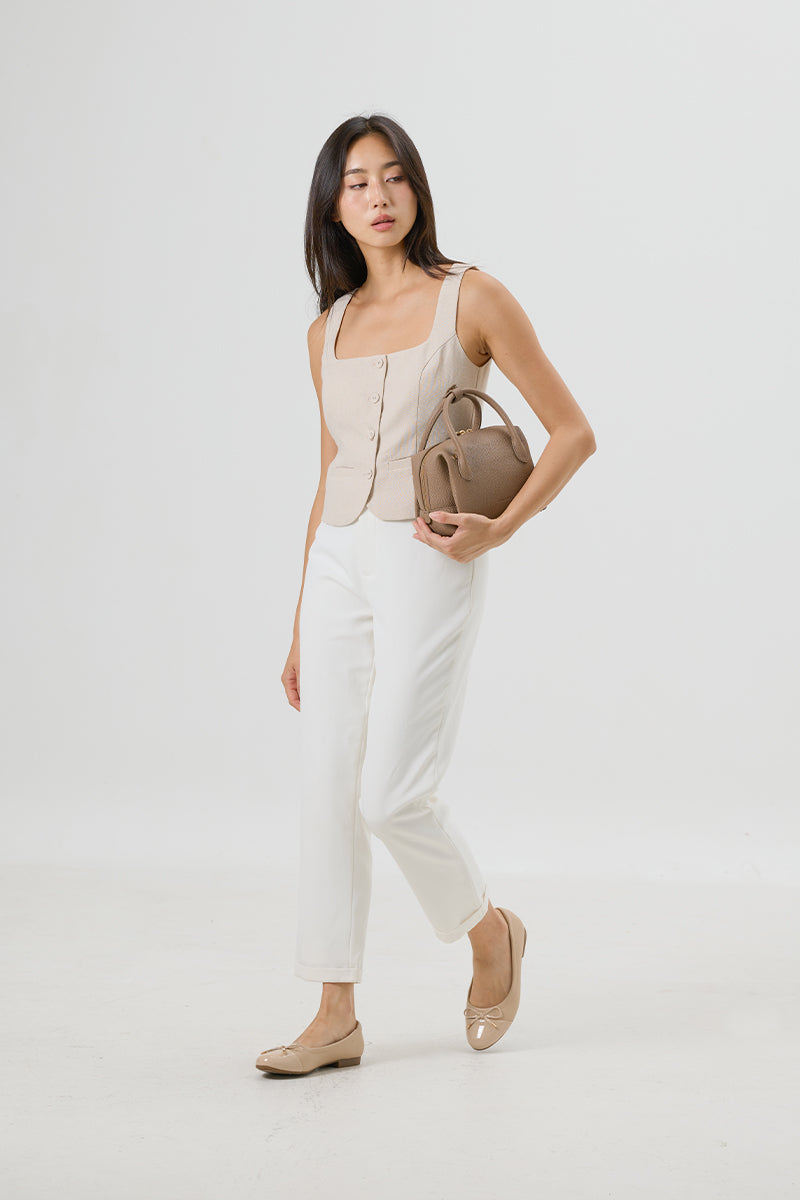 Megumi Ballet Cloud Flats in Nude - Image 3