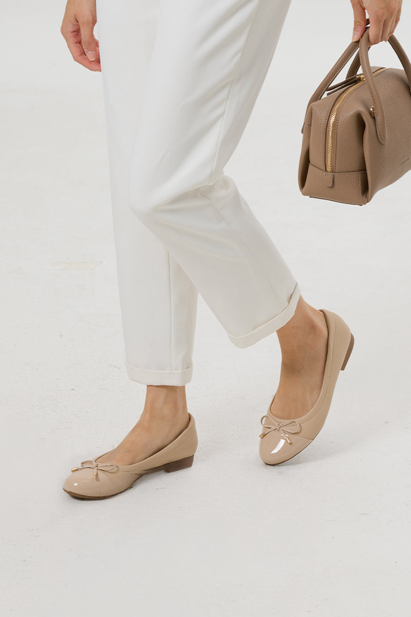 Megumi Ballet Cloud Flats in Nude - Image 4