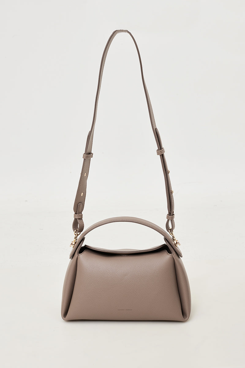 Milan 28 Top-handle Bag in Taupe - Image 5