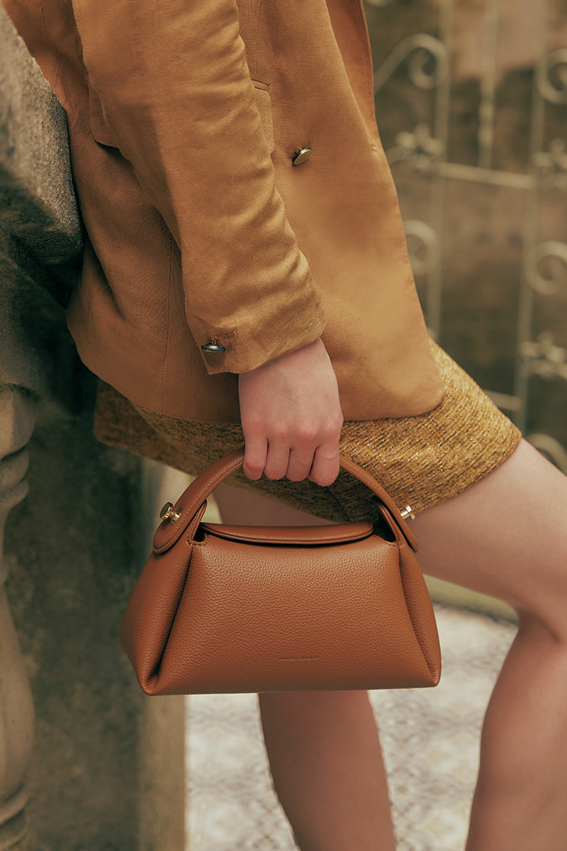 Milan Top-handle Bag in Camel - Image 3