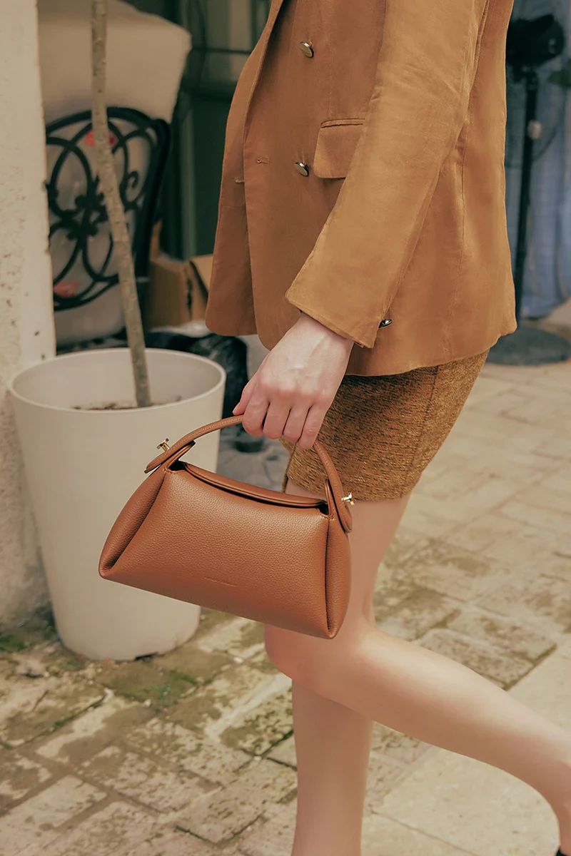 Milan Top-handle Bag in Camel - Image 5