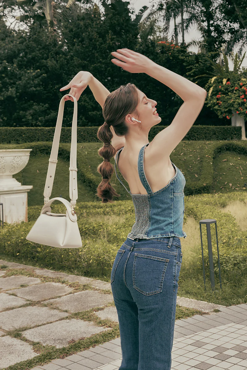 Milan Top-handle Bag in Chalk - Image 4
