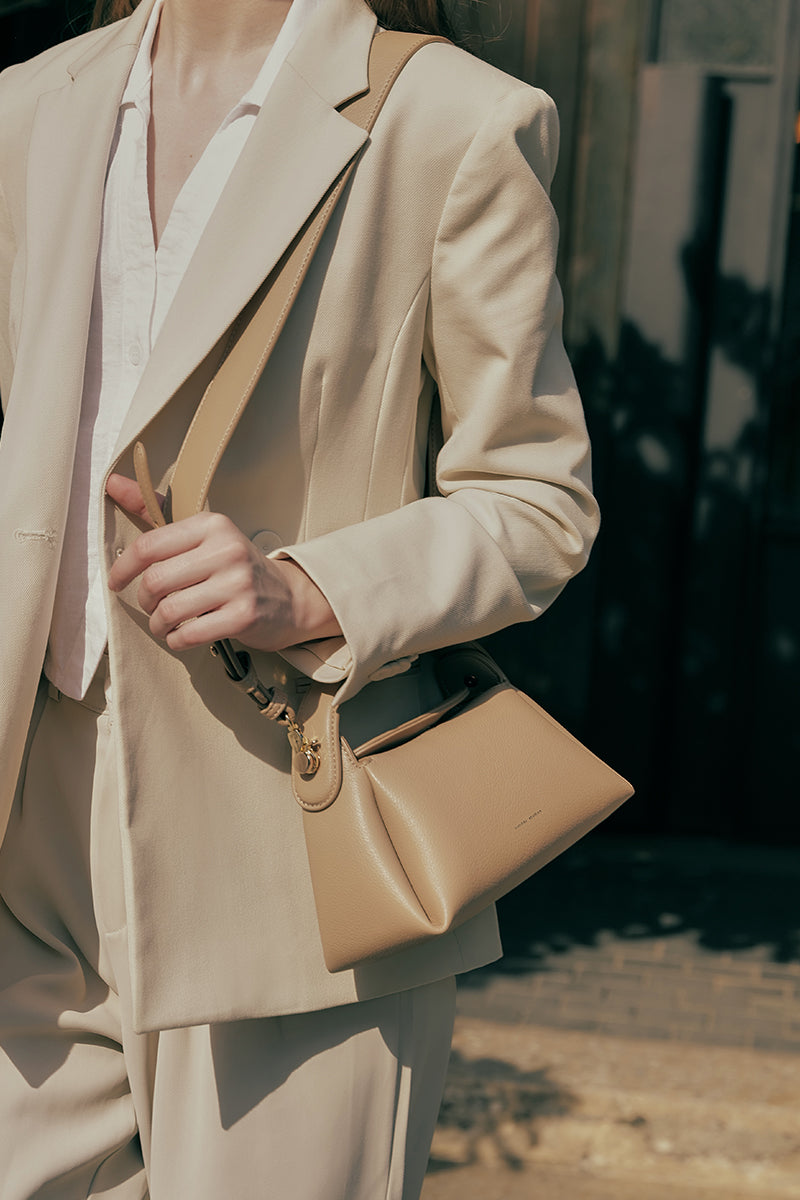 Milan Top-handle Bag in Nude - Image 5