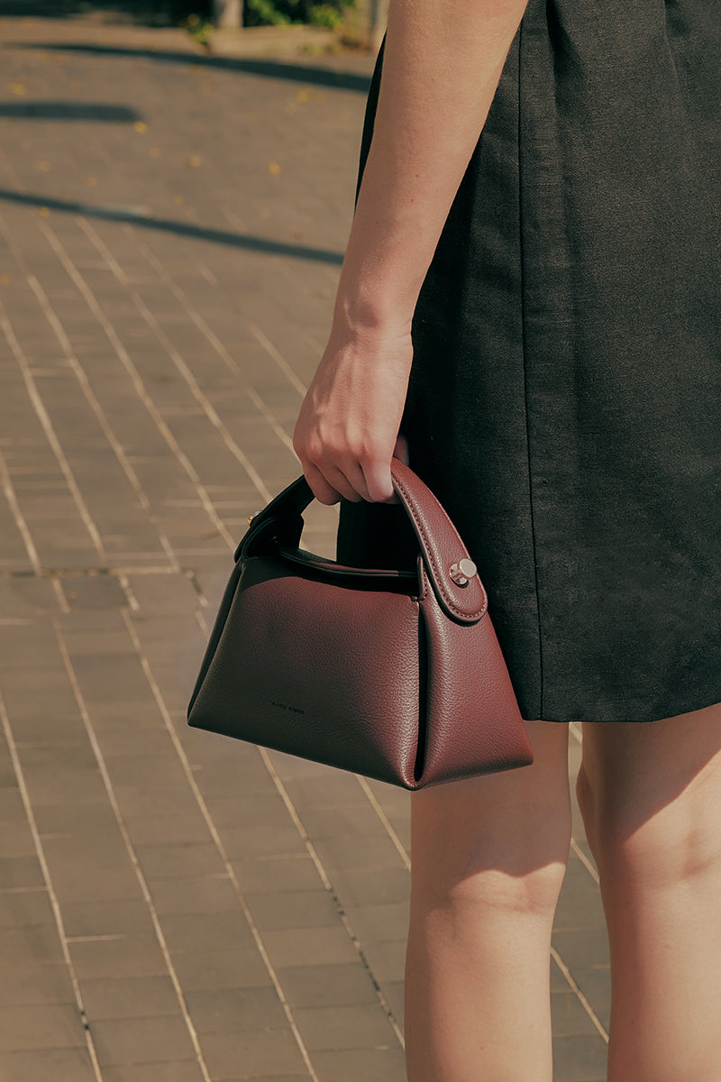 Milan Top-handle Bag in Sangria - Image 4