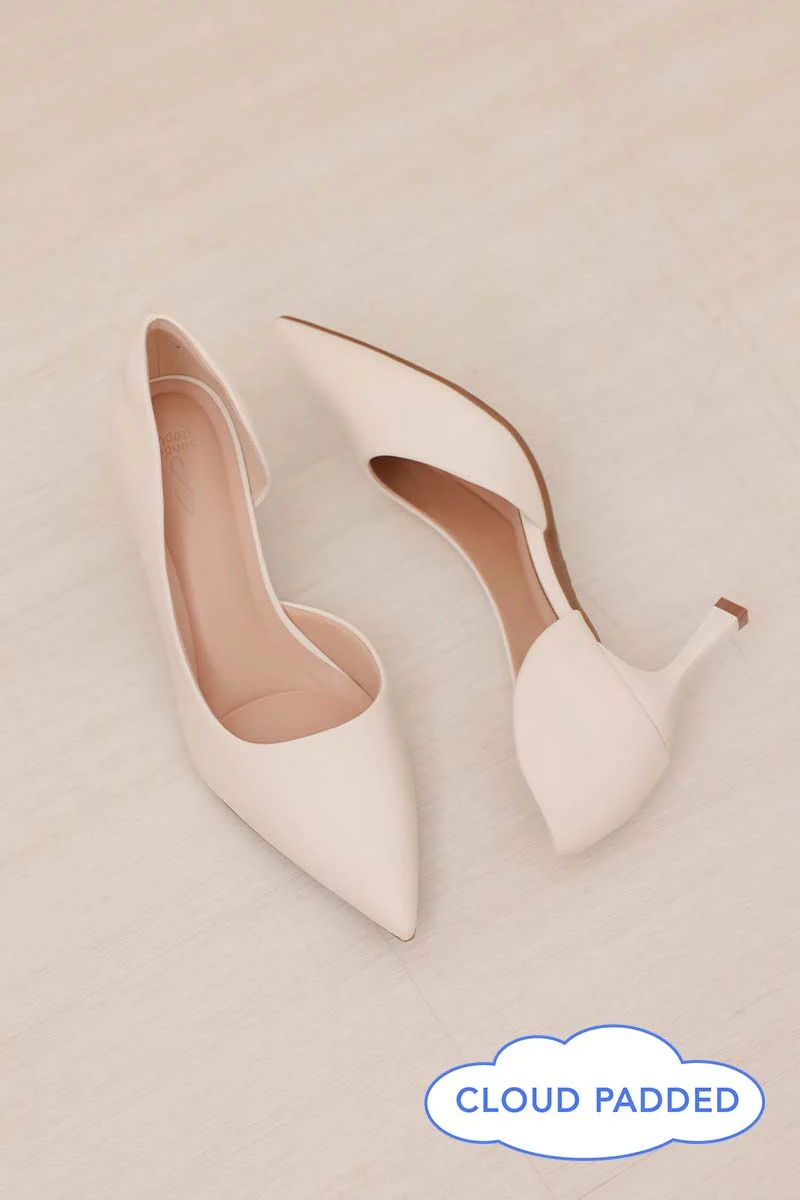 Nyra Cloud Heels in Cream