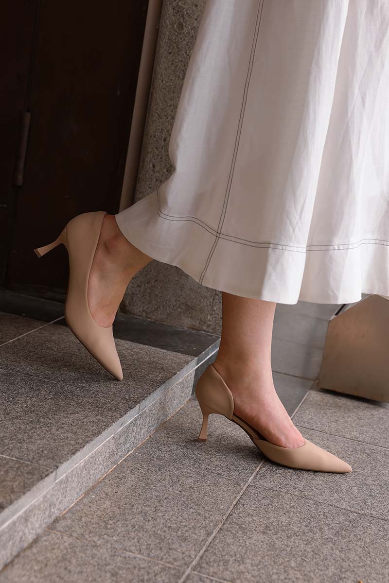 Nyra Cloud Heels in Nude - Image 3