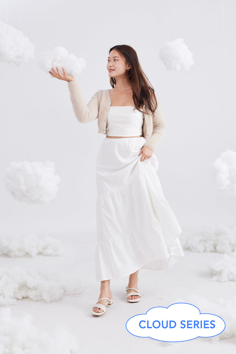 Odette Strappy Cloud Heels in Waterproof Linen - Image 3