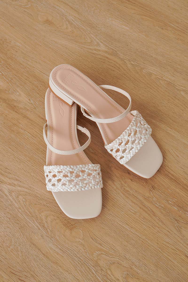 Opaline Hand-woven Sandals in Nude Mix - Image 6