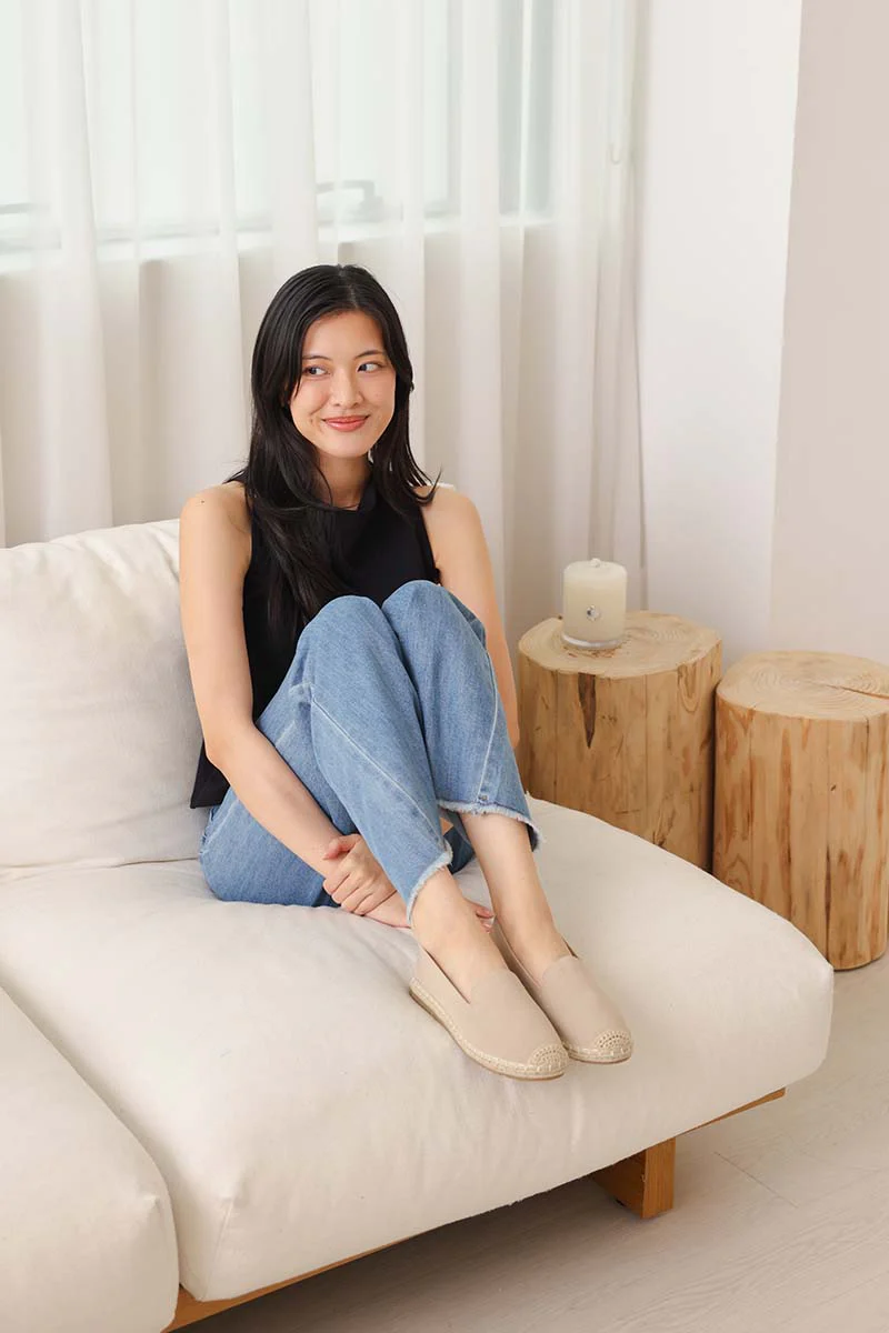 Ravena Espadrille Flats in Nude - Image 3