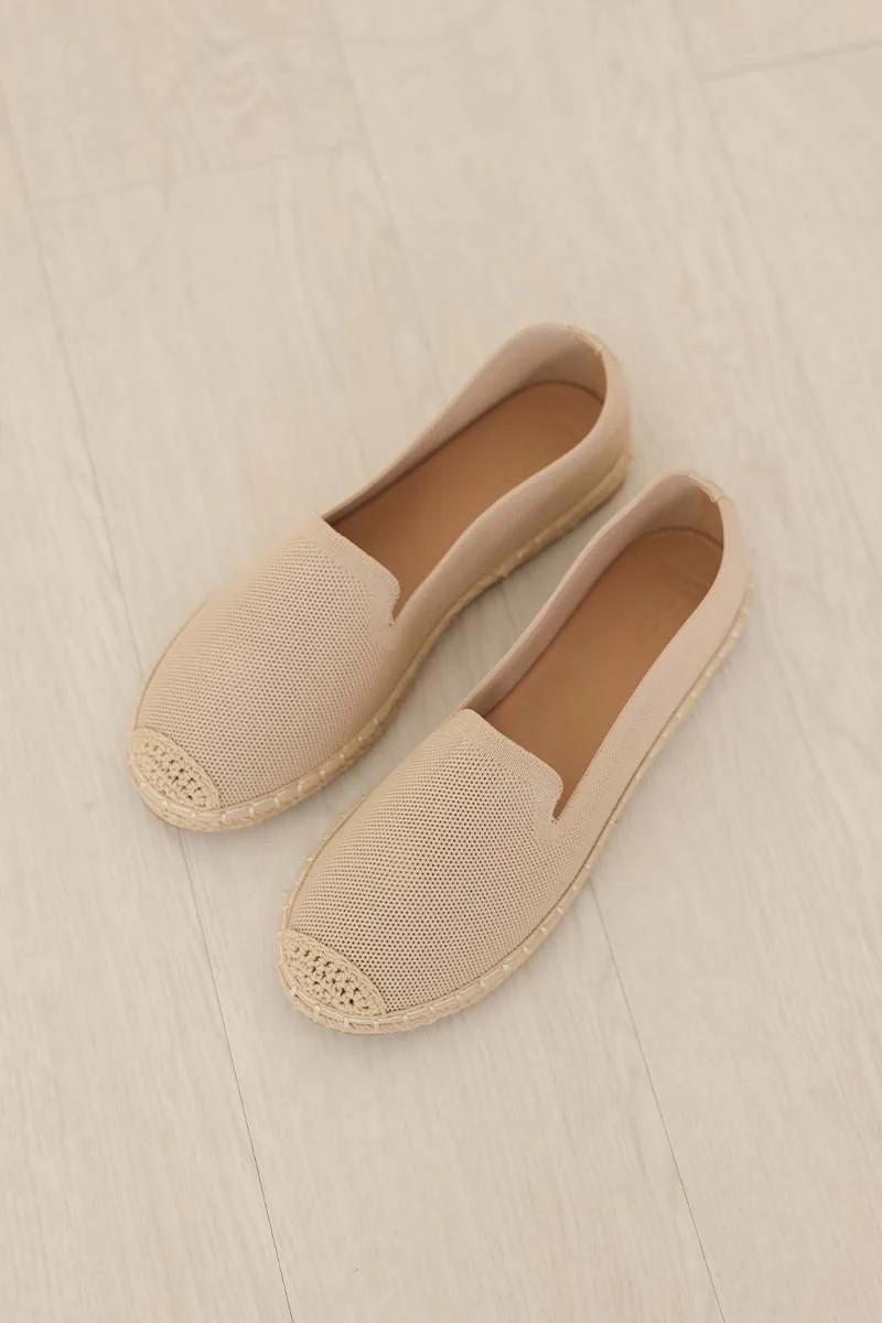 Ravena Espadrille Flats in Nude - Image 6